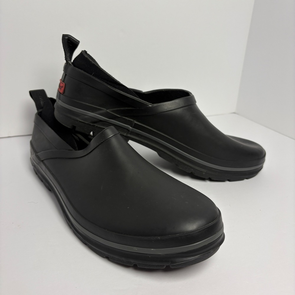 Chooka Lakemont Black Rubber Neoprene Waterproof Rain Garden Slip On Shoes 10